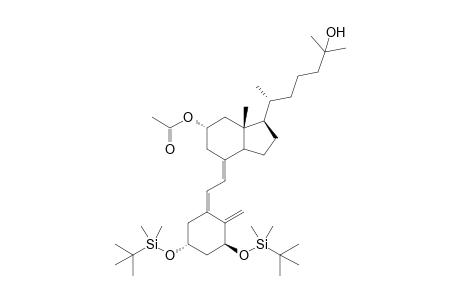 (5Z,7E)-(1S,3R)-1,3-Bis(tert-butyldimethylsiloxy)-25-hydroxy-9,10-secocholesta-5,7,10(19)-trien-11.alpha.-yl acetate