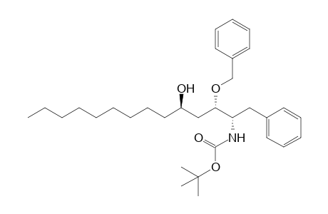 (2S,3S,5R)-1-Phenyl-2-[(tert-butoxycarbonyl)amino]-3-benzyloxy-5-hydroxy-butadecanone