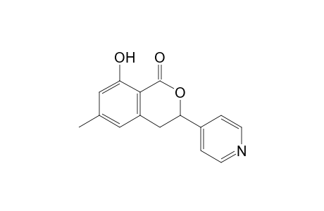 8-Hydroxy-6-methyl-3-(pyrid-4-yl)-3,4-dihydro-isochroman-1-one