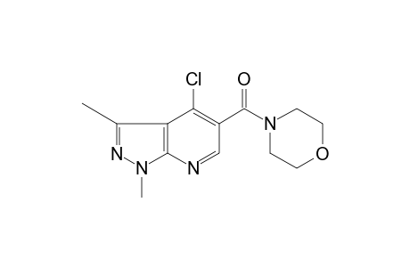 4-[(4-CHLORO-1,3-DIMETHYL-1H-PYRAZOLO[3,4-b]PYRIDIN-5-YL)CARBONYL]MORPHOLINE
