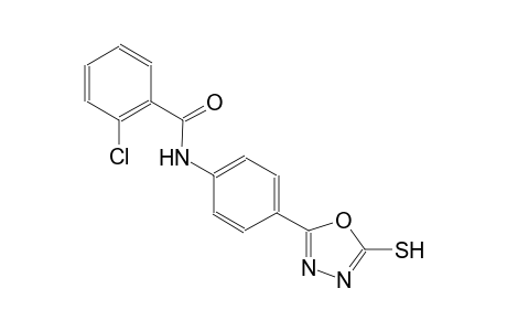 benzamide, 2-chloro-N-[4-(5-mercapto-1,3,4-oxadiazol-2-yl)phenyl]-