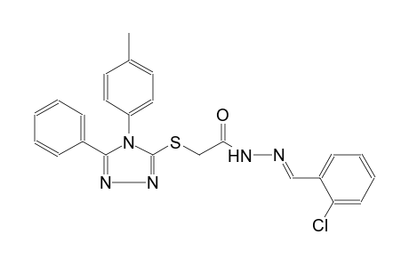 acetic acid, [[4-(4-methylphenyl)-5-phenyl-4H-1,2,4-triazol-3-yl]thio]-, 2-[(E)-(2-chlorophenyl)methylidene]hydrazide