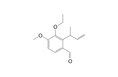 3-Ethoxy-4-methoxy-2-(1-methyl-2-propenyl)benzaldehyde