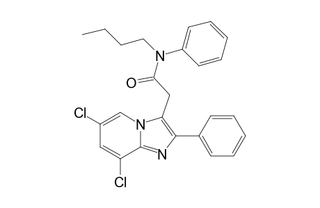 N-Butyl-N-phenyl-[2'-phenyl-6',8'-dichloroimidazo[1,2-a]pyridin-3'-yl]acetamide