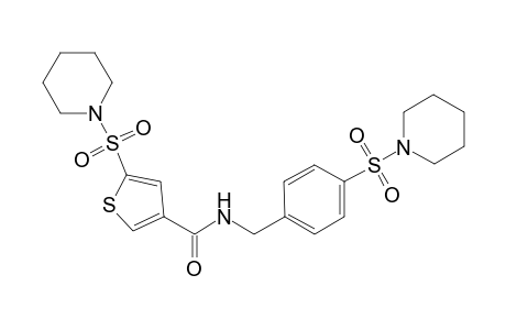 N-{(2-(piperidinylsulphono)thiophen-4-yl]carbonyl}-N-[4-(piperidinyl)sulphono)phenylmethyl]amine