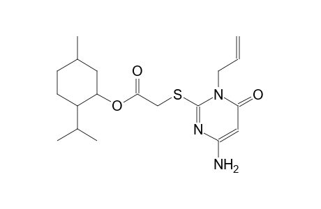 2-isopropyl-5-methylcyclohexyl [(1-allyl-4-amino-6-oxo-1,6-dihydro-2-pyrimidinyl)sulfanyl]acetate