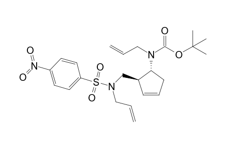 N-allyl-N-[(1R,2S)-2-[[allyl(nosyl)amino]methyl]cyclopent-3-en-1-yl]carbamic acid tert-butyl ester