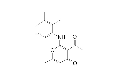 3-acetyl-2-(2,3-dimethylanilino)-6-methyl-4H-pyran-4-one