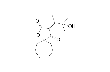 Spiro[furan-2,-1'-cycloheptane]-4-(3-hydroxy-3-methylbut-2-ylidene)-3,5-dione