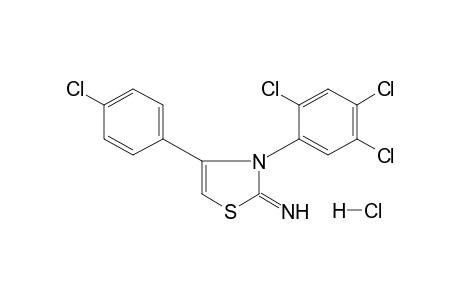 4-(p-CHLOROPHENYL)-2-IMINO-3-(2,4,5-TRICHLOROPHENYL)-4-THIAZOLINE, MONOHYDROCHLORIDE