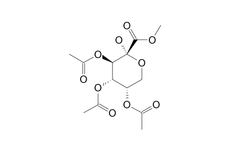 METHYL-2-HYDROXY-3,4,5-TRI-O-ACETYL-ALPHA-D-ARABINO-HEX-2-ULOPYRANOSONATE
