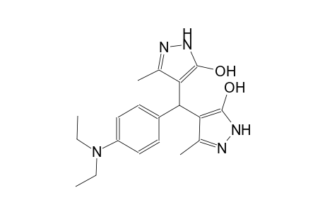 4-[[4-(diethylamino)phenyl](5-hydroxy-3-methyl-1H-pyrazol-4-yl)methyl]-3-methyl-1H-pyrazol-5-ol