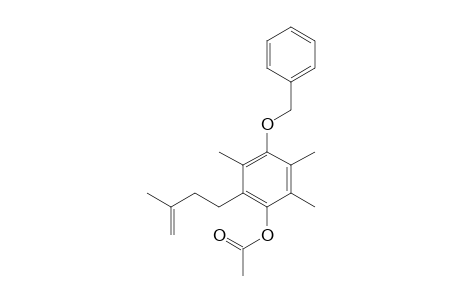 Acetic acid 4-Benzyloxy-2,3,5-trimethyl-6-(3-methylbut-3-enyl)phenyl Ester