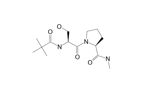 (2S)-1-[(2S)-3-hydroxy-2-(pivaloylamino)propanoyl]-N-methyl-pyrrolidine-2-carboxamide