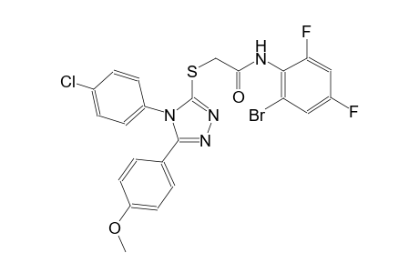 N-(2-bromo-4,6-difluorophenyl)-2-{[4-(4-chlorophenyl)-5-(4-methoxyphenyl)-4H-1,2,4-triazol-3-yl]sulfanyl}acetamide