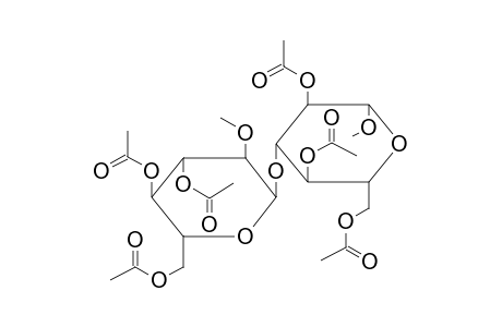 METHYL 2,4,6-TRI-O-ACETYL-3-O-(3,4,6-TRI-O-ACETYL-2-O-METHYL-ALPHA-D-GLUCOPYRANOSYL)-BETA-D-GLUCOPYRANOSIDE