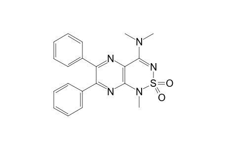 4-DIMETHYLAMINO-1-METHYL-6,7-DIPHENYL-8H-PYRAZINO-[2,3-C]-1,2,6-THIADIAZINE-2,2-DIOXIDE