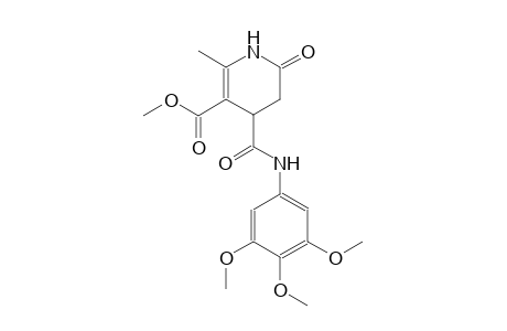 3-pyridinecarboxylic acid, 1,4,5,6-tetrahydro-2-methyl-6-oxo-4-[[(3,4,5-trimethoxyphenyl)amino]carbonyl]-, methyl ester