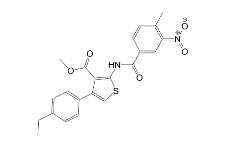 methyl 4-(4-ethylphenyl)-2-[(4-methyl-3-nitrobenzoyl)amino]-3-thiophenecarboxylate