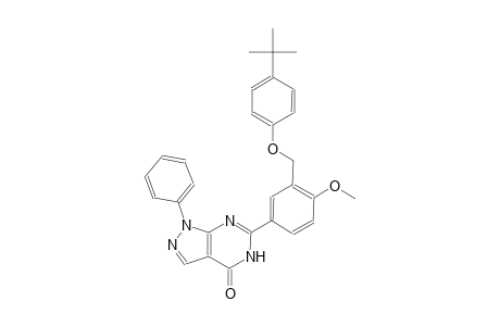 6-{3-[(4-tert-butylphenoxy)methyl]-4-methoxyphenyl}-1-phenyl-1,5-dihydro-4H-pyrazolo[3,4-d]pyrimidin-4-one