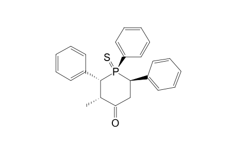 R-1,TRANS-2(E),6(E)-TRIPHENYL-CIS-3(E)-METHYL-4-PHOSPHORINANONE-1-SULFIDE
