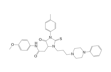 4-imidazolidineacetamide, N-(4-methoxyphenyl)-1-(4-methylphenyl)-5-oxo-3-[3-(4-phenyl-1-piperazinyl)propyl]-2-thioxo-