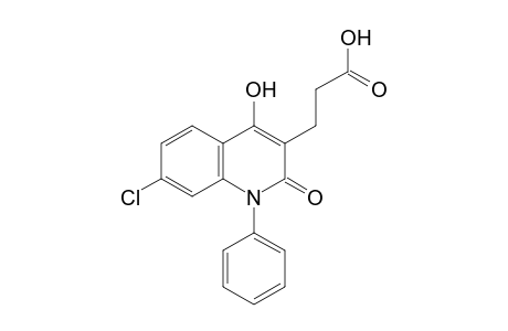 7-CHLORO-1,2-DIHYDRO-4-HYDROXY-2-OXO-1-PHENYL-3-QUINOLINEPROPIONIC ACID