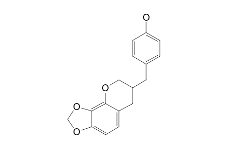 3-(4-HYDROXYBENZYL)-7,8-METHYLENEDIOXY-CHROMAN