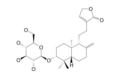 3-O-BETA-D-GLUCOPYRANOSYL-14,19-DIDEOXYANDROGRAPHOLIDE