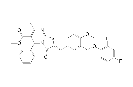 methyl (2Z)-2-{3-[(2,4-difluorophenoxy)methyl]-4-methoxybenzylidene}-7-methyl-3-oxo-5-phenyl-2,3-dihydro-5H-[1,3]thiazolo[3,2-a]pyrimidine-6-carboxylate