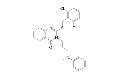 4(3H)-quinazolinone, 2-[[(2-chloro-6-fluorophenyl)methyl]thio]-3-[3-(ethylphenylamino)propyl]-