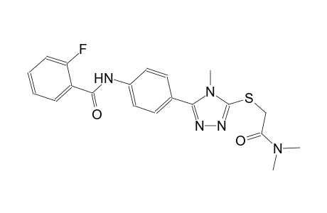 benzamide, N-[4-[5-[[2-(dimethylamino)-2-oxoethyl]thio]-4-methyl-4H-1,2,4-triazol-3-yl]phenyl]-2-fluoro-