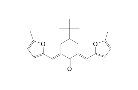 cyclohexanone, 4-(1,1-dimethylethyl)-2,6-bis[(5-methyl-2-furanyl)methylene]-, (2E,6E)-