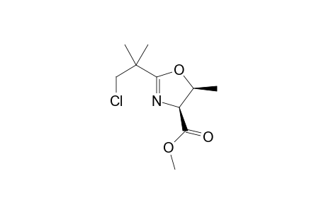 (4S,5S)-Methyl 2-(1-chloro-2-methylpropan-2-yl)-5-methyl-4,5-dihydrooxazole-4-carboxylate