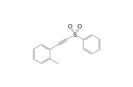 1-methyl-2-((phenylsulfonyl)ethynyl)benzene