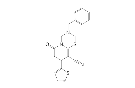 2H,6H-pyrido[2,1-b][1,3,5]thiadiazine-9-carbonitrile, 3,4,7,8-tetrahydro-6-oxo-3-(phenylmethyl)-8-(2-thienyl)-