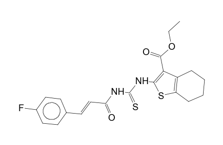 2-[[(E)-3-(4-fluorophenyl)acryloyl]thiocarbamoylamino]-4,5,6,7-tetrahydrobenzothiophene-3-carboxylic acid ethyl ester