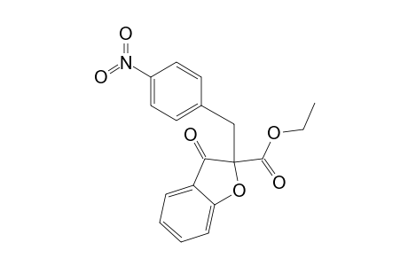 2-Benzofurancarboxylic acid, 2,3-dihydro-2-[(4-nitrophenyl)methyl]-3-oxo-, ethyl ester