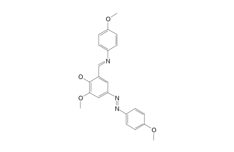 2-METHOXY-4-(4-METHOXYPHENYLAZO)-6-[(4-METHOXYPHENYLIMINO)-METHYL]-PHENOL