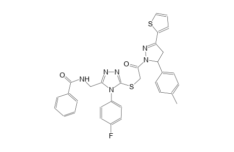 benzamide, N-[[5-[[2-[4,5-dihydro-5-(4-methylphenyl)-3-(2-thienyl)-1H-pyrazol-1-yl]-2-oxoethyl]thio]-4-(4-fluorophenyl)-4H-1,2,4-triazol-3-yl]methyl]-