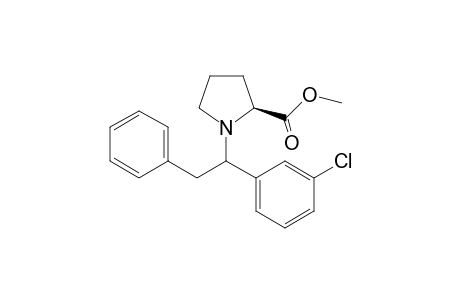 (2S)-Methyl 1-(2-phenyl-1-(3-chlorophenyl)ethyl)pyrrolidine-2-carboxylate