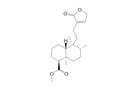 CLEROD-3-EN-15,16-OLIDE-18-OIC-ACID-METHYLESTER