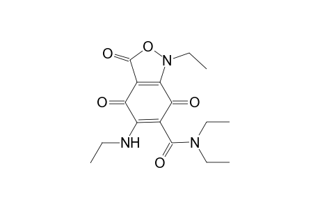 1-Ethyl-5-ethylamino-3,4,7-trihydrobenzo[1,2-c]isoxazole-3,4,7-trioxo-6-carboxylic acid-(N,N-diethyl)amide