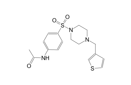 acetamide, N-[4-[[4-(3-thienylmethyl)-1-piperazinyl]sulfonyl]phenyl]-