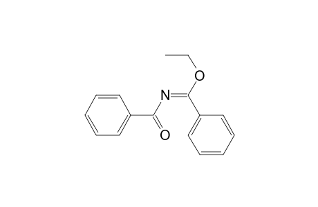Benzenecarboximidic acid, N-benzoyl-, ethyl ester, (E)-