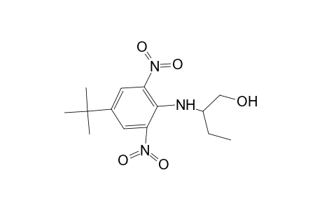 1-Butanol, 2-[[4-(1,1-dimethylethyl)-2,6-dinitrophenyl]amino]-