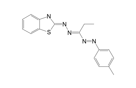 1-(4-METHYLPHENYL)-3-ETHYL-5-(2-BENZOTHIAZOLYL)-FORMAZAN