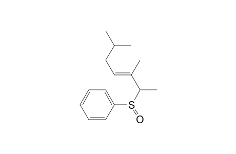 1,2,5-Trimethyl-2-hexenyl phenyl sulfoxide