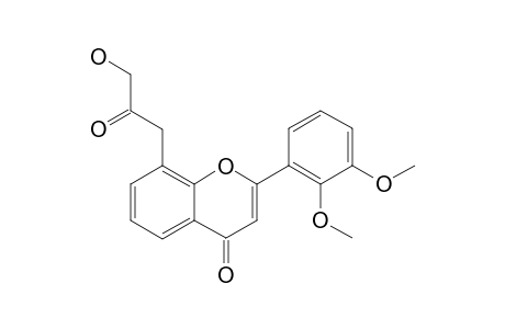 8-(3-HYDROXY-2-OXO-PROPYL)-2',3'-DIMETHOXYFLAVONE