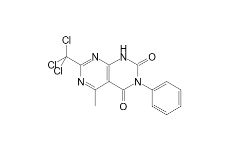 Pyrimido[4,5-d]pyrimidine-2,4(1H,3H)-dione, 7-trichloromethyl-5-methyl-3-phenyl-